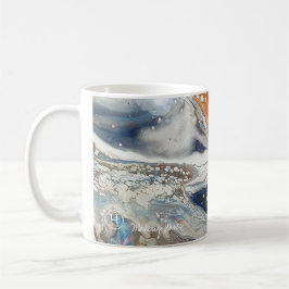 Kunst door Heather schilderen mok met logo en tite