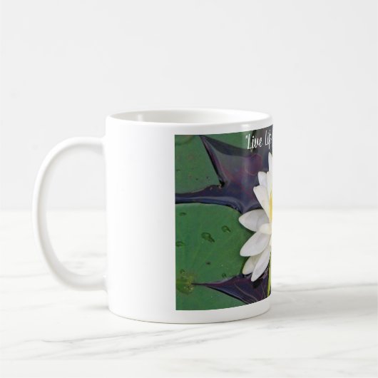 Kunst door Heather White Water Lily 11oz mok (Links)