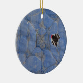 Kunst door kinderen, spin met cobweb, tekenen keramisch ornament (Rechts)