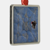 Kunst door kinderen, spin met cobweb, tekenen metalen ornament (Rechts)