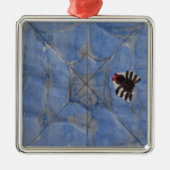 Kunst door kinderen, spin met cobweb, tekenen metalen ornament (Voorkant)