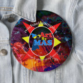 Kunst door MAS logo speld Ronde Button 6,0 Cm (In situ)