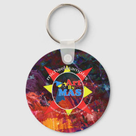 Kunst door MAS logo speld Sleutelhanger