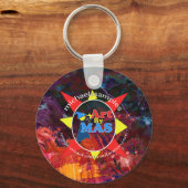Kunst door MAS logo speld Sleutelhanger (Voorkant)