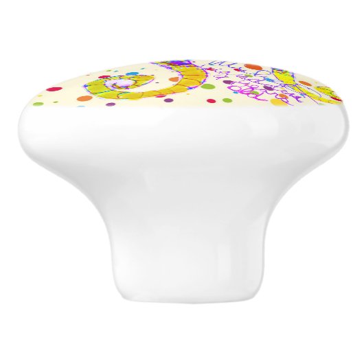 Kunst door Micheal Ceramic Knob Keramische Knop (Zijkant)