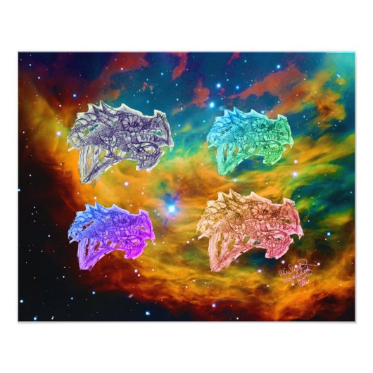 Kunst door Micheal Dragons Wall Foto Foto Afdruk (Voorkant)