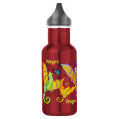 Kunst door Micheal Dragons Water Bottle Waterfles (Links)