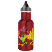 Kunst door Micheal Dragons Water Bottle Waterfles (Rechts)