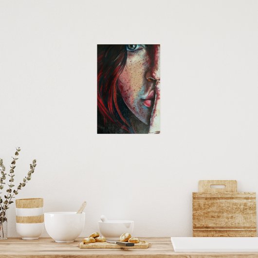 kunst door Sylvia lizarraga oil child myspace 008 Poster (Keuken)