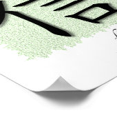 Kunst drukt Chinees symbool voor geloof op Mat af Poster (Hoek)