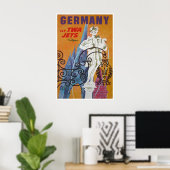 Kunst Duitsland Duitse Reisposter TWA Print (Thuiskantoor)