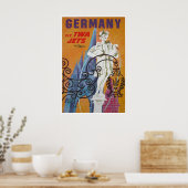 Kunst Duitsland Duitse Reisposter TWA Print (Keuken)