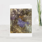 kunst - een fee in blauw, kaart (Voorkant)