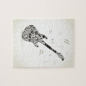 Kunst een gitaar legpuzzel (Horizontaal)