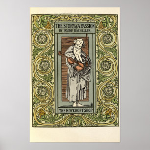 Kunst en Ambacht Vintage 1901 Roycroft Poster