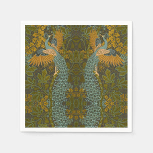 Kunst en Ambacht Walter Crane Pauwonenpatroon Servet