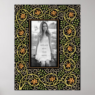 Kunst en ambachtelijke beweging Antiek grens Poster