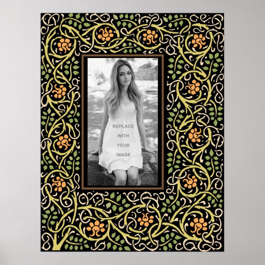 Kunst en ambachtelijke beweging Antiek grens Poster (Voorkant)