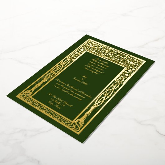  kunst en ambachtelijke fruitboomgrens folie uitnodiging (Gedraaid)