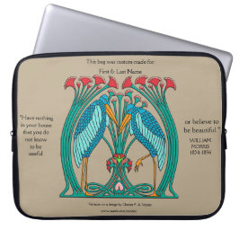 Kunst en ambachtelijke kranen (gepersonaliseerd) laptop sleeve