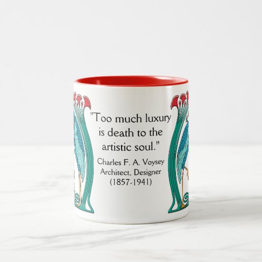 Kunst en ambachtelijke kranen v1 tweekleurige koffiemok (Center)