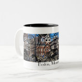 Kunst en ambachtelijke Mok Boston (Voorkant links)