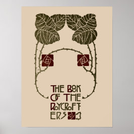 Kunst en ambachtelijke roycroft-boek van Elbert Hu Poster
