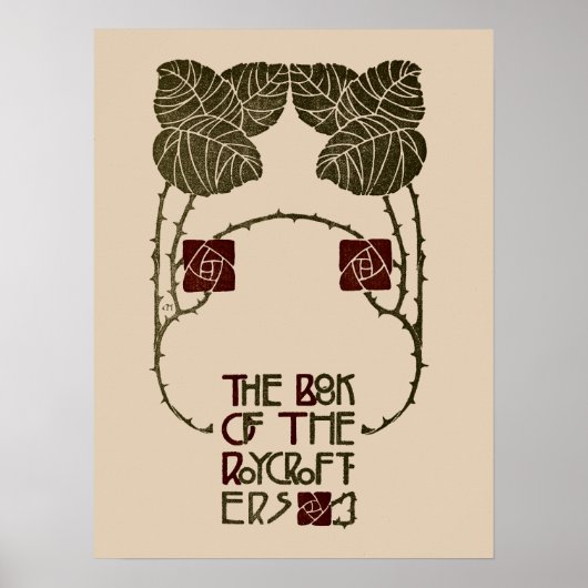 Kunst en ambachtelijke roycroft-boek van Elbert Hu Poster (Voorkant)