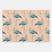 Kunst en ambachtelijke stijl decoratief Flamingo g Inpakpapier Vel (Voorkant 3)