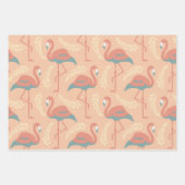Kunst en ambachtelijke stijl decoratief Flamingo g Inpakpapier Vel (Voorkant)