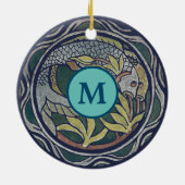 kunst en ambachtelijke stijl Koi sjabloon Keramisch Ornament (Achterkant)