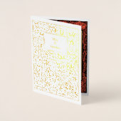  kunst- en ambachtelijke stijlmakreel - Rozen Folie Kaarten (Voorkant)