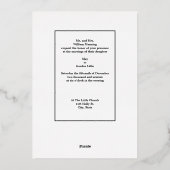  kunst- en ambachtelijke stijlmakreel - Rozen Folie Uitnodiging (Achterkant)