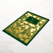  kunst- en ambachtelijke stijlmakreel - Rozen Folie Uitnodiging (Gedraaid)