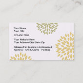 Kunst en ambachtelijke Visitekaartjes (Achterkant)