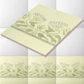  Kunst en Ambachten 1906 Bloemen Border Design Tegeltje