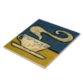 kunst en ambachten 1906 Coffee Cup Design Tegeltje (Zijkant)