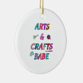 Kunst en ambachten Babe Keramisch Ornament (Rechts)