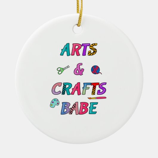 Kunst en ambachten Babe Keramisch Ornament (Voorkant)