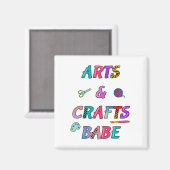 Kunst en ambachten Babe Magneet (Voorkant / Achterkant)