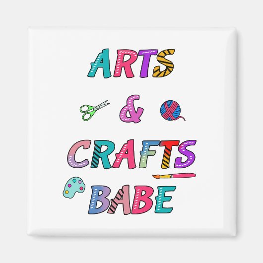 Kunst en ambachten Babe Magneet (Voorkant)