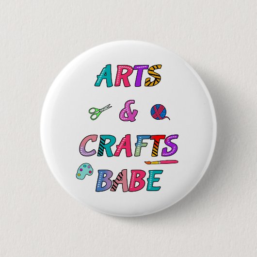 Kunst en ambachten Babe Ronde Button 5,7 Cm (Voorkant)