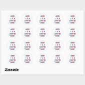 Kunst en ambachten Babe Ronde Sticker (Vel)