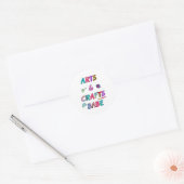 Kunst en ambachten Babe Ronde Sticker (Envelop)