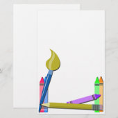 Kunst en ambachten briefpapier (Voorkant / Achterkant)