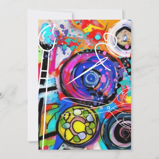 Kunst en ambachten feestdagenkaart (Voorkant)