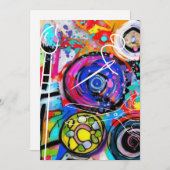 Kunst en ambachten feestdagenkaart (Voorkant / Achterkant)