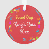 Kunst en ambachten Grade School Keepsake Ornament (achterkant)