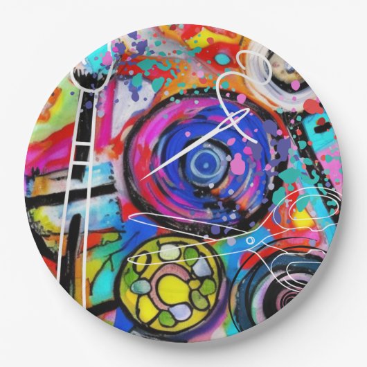 Kunst en ambachten papieren bordje (Voorkant)