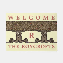 Kunst en ambachten  Roycroft Fruit Tree Hedge Deurmat